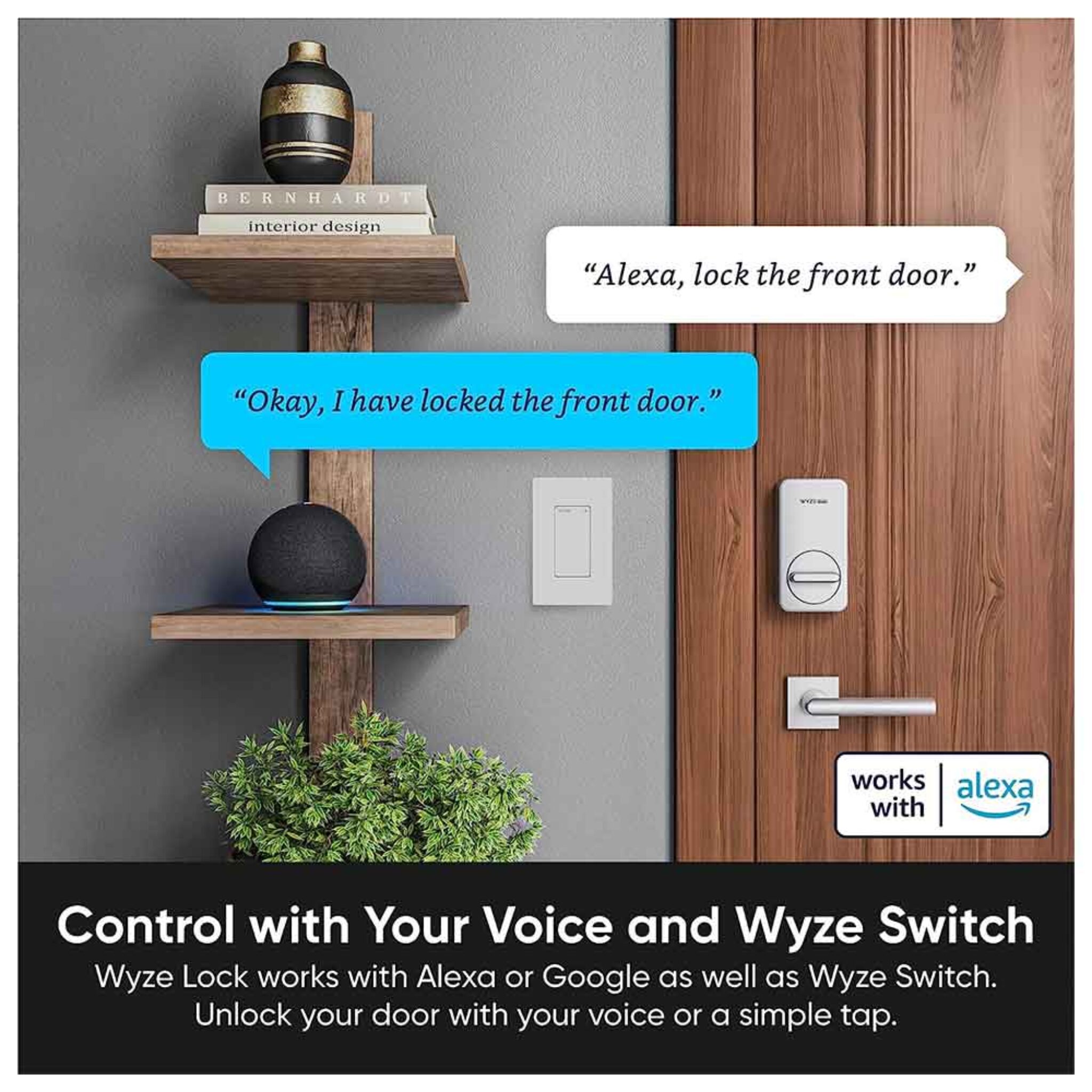 Wyze WiFi & Bluetooth Enabled Smart Door Lock Smart Home