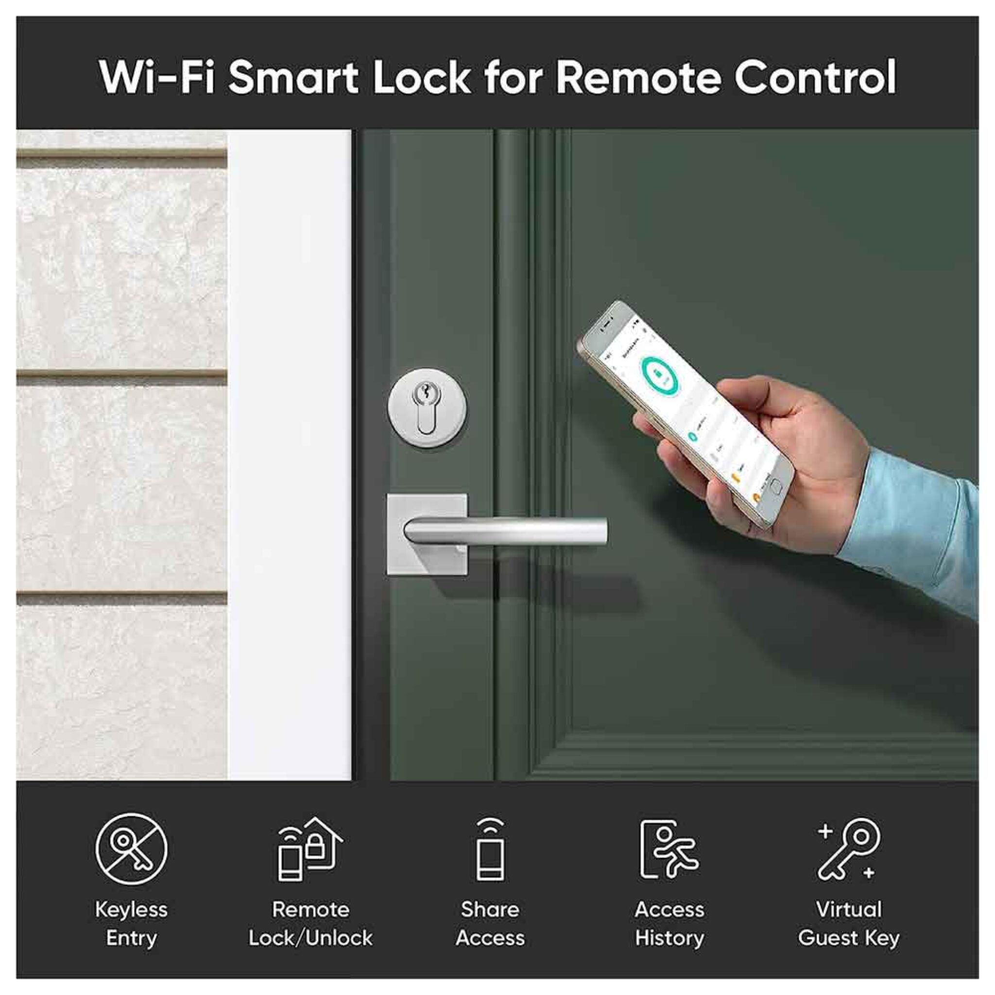 Wyze WiFi & Bluetooth Enabled Smart Door Lock Smart Home