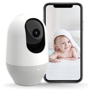 nooie Baby Monitor, WiFi Pet Camera Indoor, 360-degree IP Camera, 1080P Home Sec