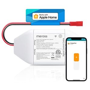 Smart Garage Door Opener Remote, Compatible with Apple HomeKit, Amazon Alexa, Google Assistant, SmartThings, Multiple Notification Modes, No Hub Needed
