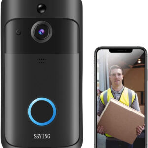 Video Doorbell Camera HD WiFi Doorbell Wireless Operated Motion Detector Audio &