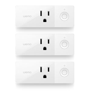 Wemo Mini Smart Plug 3-Pack, WiFi Enabled, Works with Amazon Alexa and the Google Assistant