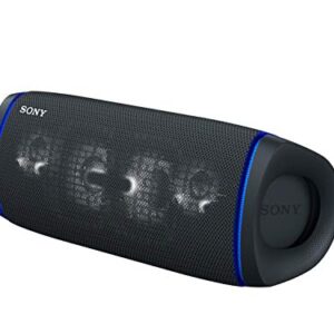 Sony SRS-XB43 EXTRA BASS Wireless Bluetooth Powerful Portable Speaker, IP67 Waterproof & Durable for Home, Outdoor, and Travel, 24 Hour Battery, Party Lights, USB Type-C, and Speakerphone, Black