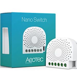Aeotec Nano Switch on / off controller, Z-Wave Plus, In-wall, Compatible with Alexa