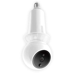 Amaryllo Zeus E27 360° Light Bulb Security Camera 1080p with Night Vision, 256-bit Military Grade Encryption, Unlimited Cloud Storage Support
