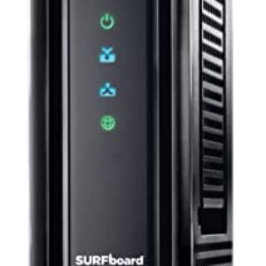 ARRIS SURFboard SB6190 DOCSIS 3.0 32 x 8 Gigabit Cable Modem , Comcast Xfinity, Cox, Spectrum , 1 Gbps Port , 800 Mbps Max Internet Speeds , Easy Set-up with SURFboard Central App , Black
