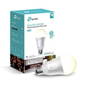 Kasa Smart LB100 Dimmable LED WiFi 800LB TUNABLE, Smart Bulb, 1 Count (Pack of 1), Soft Warm White