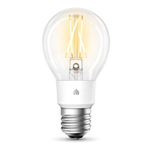 Kasa Smart Wi-Fi LED Bulb, Filament A19 E26 Smart Light Bulb, Soft White 2700K, Dimmable, No Hub Required, Compatible with Alexa & Google Assistant, Antique Vintage Style (KL50),7 watts