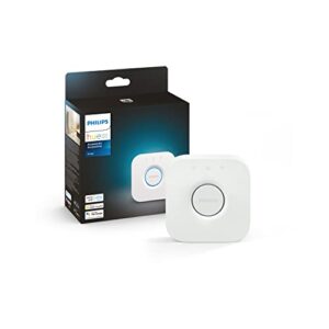 Philips Hue Bridge, Unlocks Full Suite of Features for Smart Lights and Accessories, Works with Alexa, Apple HomeKit Google Assistant White Ambiance