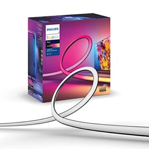 Philips Hue Gradient LED LightStrip 55" (Sync with TV, Music and Gaming), Hue Bridge & Hue Sync Box Required