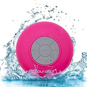 SoundBot SB510 Bluetooth Wireless Shower Speaker (Pink)