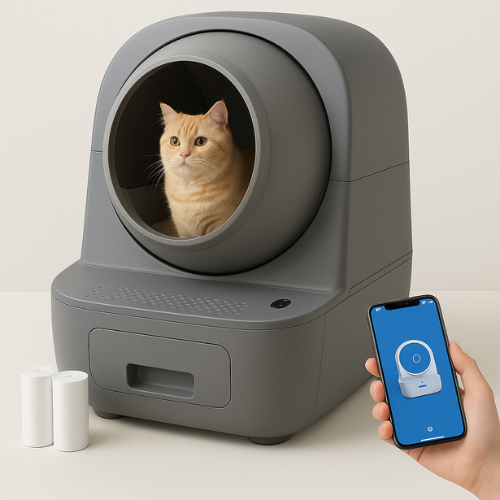 Fumoi Self-Cleaning Litter Box 