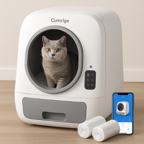 Cumrige self cleaning litter box