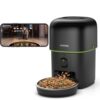 Automatic Cat Feeder with Camera - 5G WiFi Auto Cat Food Dispenser, 1080P HD Video with Night Vision, 1-15 Meals, 1-99 Portions, 2-Way Audio, Keeps Food Fresh, Timed Pet Feeder Also for Dogs