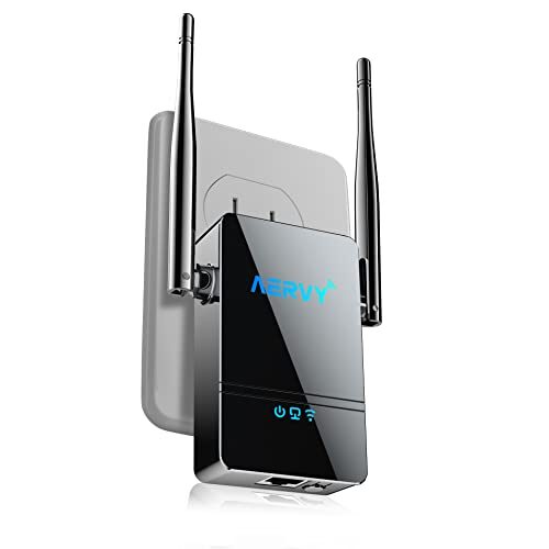 AERVY WiFi Extender Signal Booster for Home, 4X Faster up to 9,800sq.ft, 35+ Devices