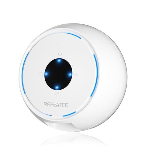 2024 WiFi Extender Signal Booster for Home, WiFi Booster Covers up to 4500sq.ft and 30+ Devices, Internet Repeater for Home & Outdoor White