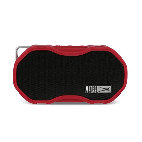 Altec Lansing Baby Boom XL, Waterproof Bluetooth Speaker, Wireless & Portable Speaker for Travel & Outdoor Use, Deep Bass & Loud Sound, 1 Pack, Red