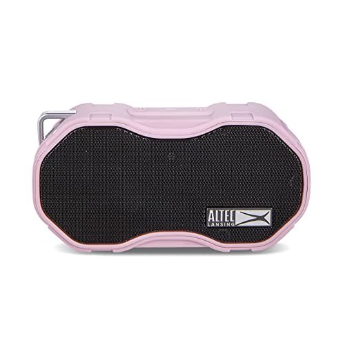 Altec Lansing Baby Boom XL, Waterproof Bluetooth Speaker, Wireless & Portable Speaker for Travel & Outdoor Use, Deep Bass & Loud Sound, 1 Pack, Pink