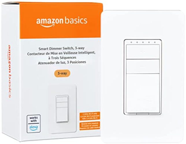 Amazon Basics 3-Way Smart Dimmer Switch