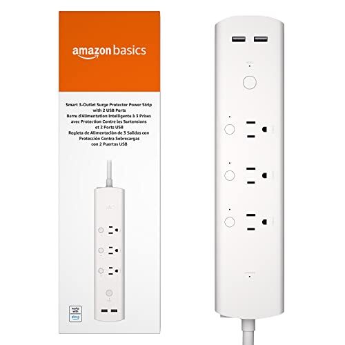 Amazon Basics Rectangle Smart Plug Power Strip