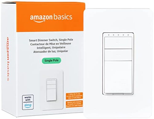 Amazon Basics Single Pole Smart Dimmer Switch