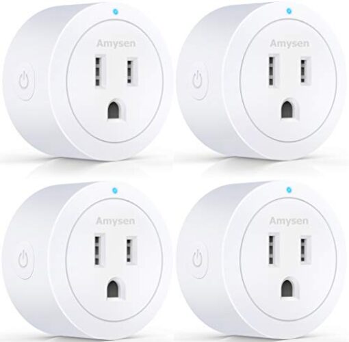 Amysen Smart Plug WiFi Outlet socket, 4 pack