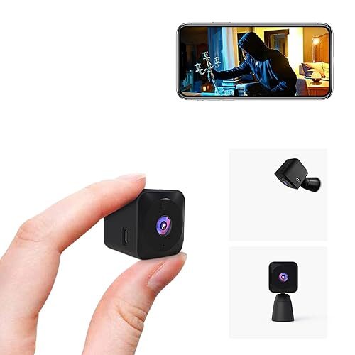 AOBOCAM Spy Camera WiFi Hidden Camera 4K HD Mini Cam for Home Security Wireless Indoor Smallest Camera with Motion Detection Night Vision