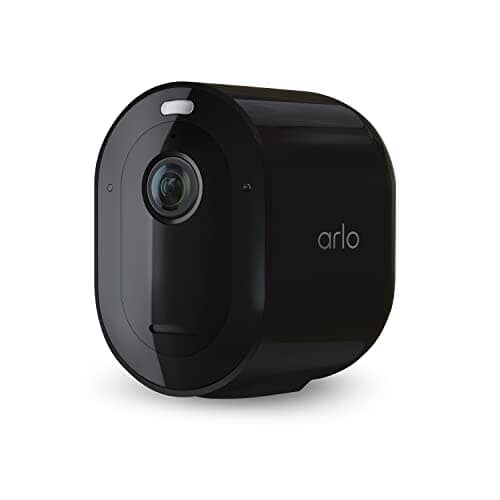 Arlo Pro 5S 2K Spotlight Security Camera HDR, Outdoor, Wireless Dual-Band Wi-Fi, 12X Zoom, 2-Way Audio, Color Night Vision, Live Stream, Black