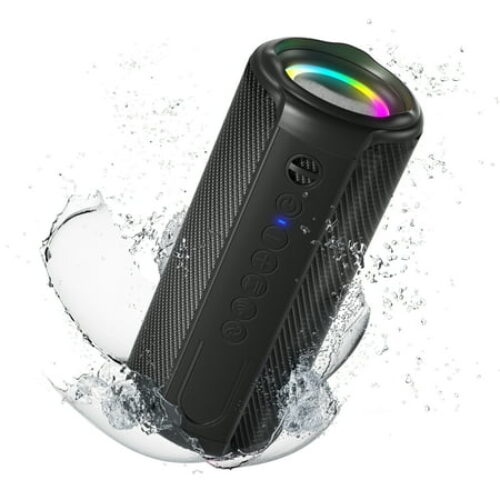TOZO PA2 Bluetooth Speaker with Three EQ Modes, 25H Playback, Supported Calls, IPX8 Waterproof Portable Wireless Speaker with Dual Dynamic Coil Drivers Stereo Sound Perfect for Home and Outdoors