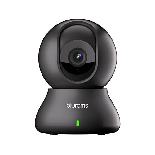 Blurams Security Camera, 2K Indoor Camera 360° Pet Camera for Home Security with Phone App, Motion Tracking, 2-Way Audio, IR Night Vision, Siren, Compatible with Alexa & Google Assistant