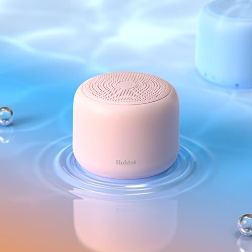 Bobtot Portable Bluetooth Speakers with Strap Easy to Carry, Wireless Waterproof Mini Speaker with Loud Stereo Sound,15 Hours Playtime, Rechargeable Battery, Built-In Microphone