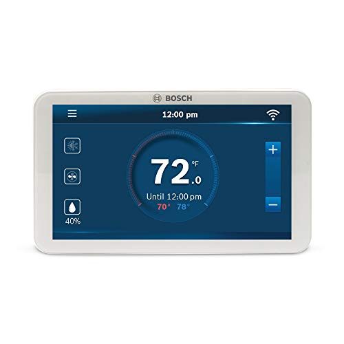 Bosch BCC100 Connected Control Smart Phone Wi-Fi Thermostat, Works with Alexa, Touch Screen, 5.2 x 3.08 x 1 inches