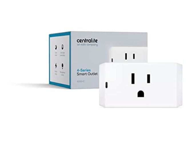 Centralite Zigbee Smart Outlet for Home Automation – 4 Series