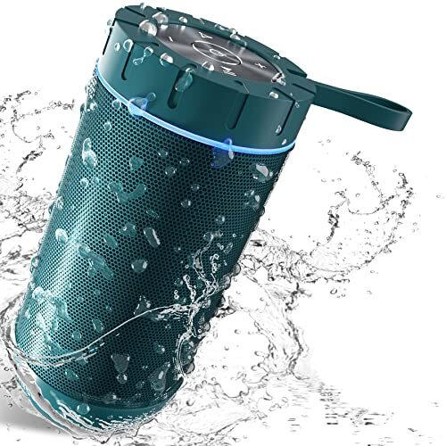 Comiso Waterproof Bluetooth Speaker IPX7, 25W Wireless Portable Speakers Loud Sound Strong Bass Stereo Pairing 36 Hours Playtime, Bluetooth 5.0 Built-in Mic for Calls