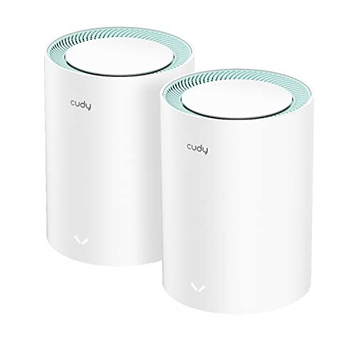 Cudy Mesh WiFi System New AC1200 Gigabit, Dual Band, WiFi Extender, Gigabit Ports, High Gain Antennas, VPN, Cloudflare, Connect Up to 100 Devices, M1300 2-Pack