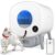 Cumrige Self Cleaning Litter Box, Large Capacity Automatic Cat Litter Box Self Cleaning for Cats, App Control, Safety Protection, 2 Roll Garbage Bags, White & Grey