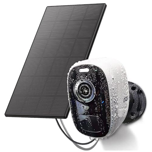 DCT Solar Camera Outdoor Magnetic: Wireless WiFi 4MP Security Camera Battery Powered PIR/AI Motion Detection Two-Way Talk Spotlight Siren Alarm IP66 Waterproof Cloud/SD Storage