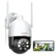 DEKCO 2K WiFi Security Camera Outdoor/Indoor, Pan-Tilt 360° View, 3MP, Motion Detection and Siren, 2-Way Audio, Full Color Night Vision, Waterproof