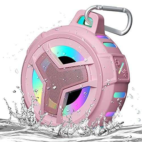 EBODA Bluetooth Shower Speaker, IPX7 Waterproof Portable Wireless Small Speakers, Floating, 24H Playtime for Home, Beach, Pool, Kayak, Hiking, Boat Accessories, Gifts for Women, Girls