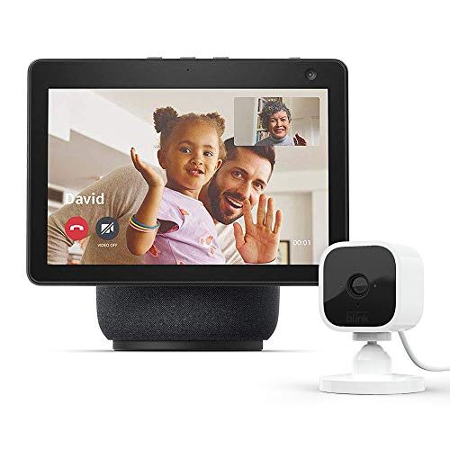 Echo Show 10 3rd Gen with Blink Mini Indoor Smart Security Camera