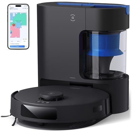 ECOVACS DEEBOT N20 Plus Robot Vacuum and Mop, with Bagless Self Emptying Station,8000Pa Powerful Suction, Anti-Tangle Technology,45-Day Capacity,300 Minutes Runtime, Perfect for Pet Hair