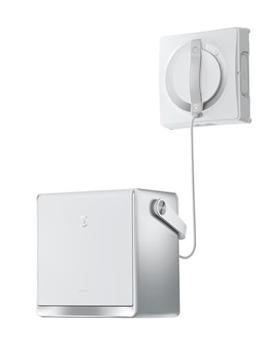 ECOVACS Winbot W2 Omni Portable Window Cleaning Robot, Bluetooth Intelligent Cleaning with Three-Nozzle Wide-Angle Spray Technology, Win SLAM 4.0 Path Planning, Deep Edge Cleaning, 5500Pa Suction Power