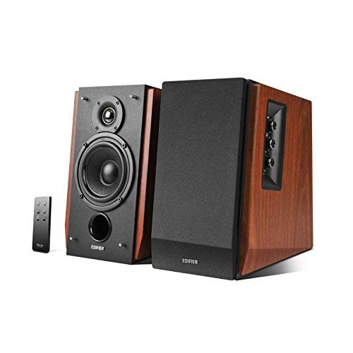 Edifier R1700BT Bluetooth Bookshelf Speakers, Active Near-Field Studio Monitors, Powered Speakers 2.0 Setup Wooden Enclosure, 66w RMS