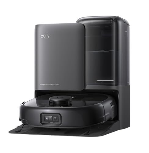eufy E25 Omni Robot Vacuum and Mop Combo, HydroJet System, 20,000Pa Turbo Suction, Zero-Tangle Design, Edge-to-Corner Deep Cleaning, Obstacle Avoidance, Auto-Empty & Self-Cleaning All-in-One Station