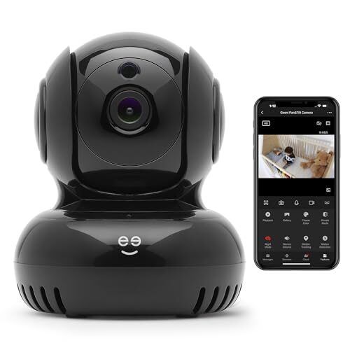 Geeni Sentinel 1080p HD Pan & Tilt Baby Security Smart Camera, Indoor Camera for Home Security, No Hub Required, Smart Camera Works with Amazon Alexa & Google Home, Requires 2.4 GHz Wi-Fi