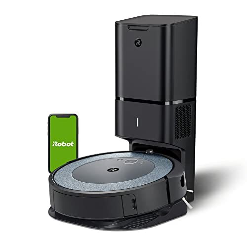iRobot Roomba i4+ EVO Self Emptying Robot Vacuum, Empties Itself for up to 60 Days, Clean by Room with Smart Mapping, Compatible with Alexa, Ideal for Pet Hair, Carpets