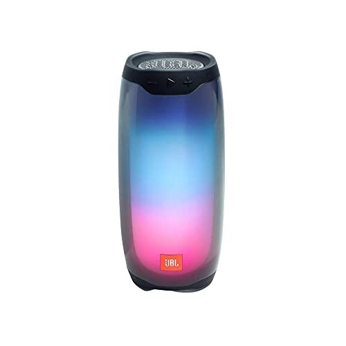 JBL Pulse 4, Waterproof Portable Bluetooth Speaker with Light Show, Black