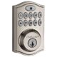 kwikset 914 SmartCode Traditional Electronic Deadbolt with Z-Wave Technology, Satin Nickel