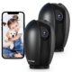 LaView Baby Monitor with Phone App (2 Pack), 1080P WiFi Pet Camera Indoor, 360° Home Security Motion & Sound Detection, Two-Way Audio, Night Vision, Local Cloud Storage, Works Alexa