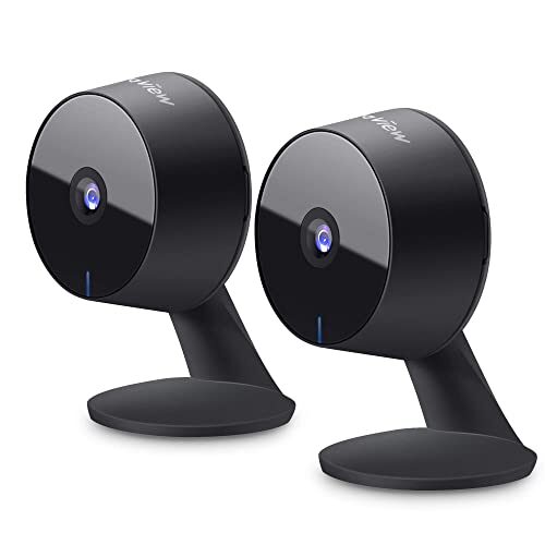 Laview Home Security Camera HD 1080P(2 Pack) Motion Detection,Include 2 SD Cards,Two-Way Audio,Night Vision, WiFi Indoor Camera for Baby/pet, Alexa and Google, Cloud Service (US Server)
